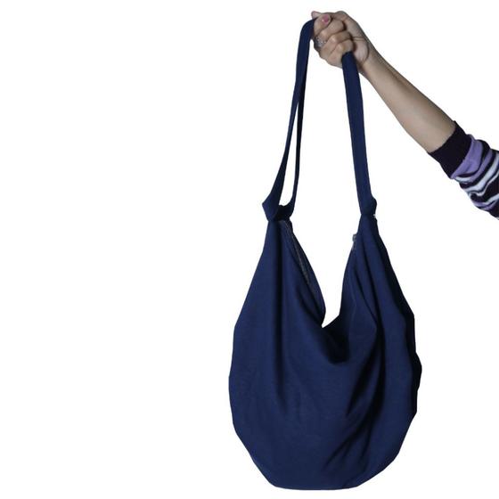 Bolsa de Ombro Heide Ribeiro Moletom Saco Liso Menor preço em Bolsa de Ombro Heide Ribeiro Moletom Saco Liso