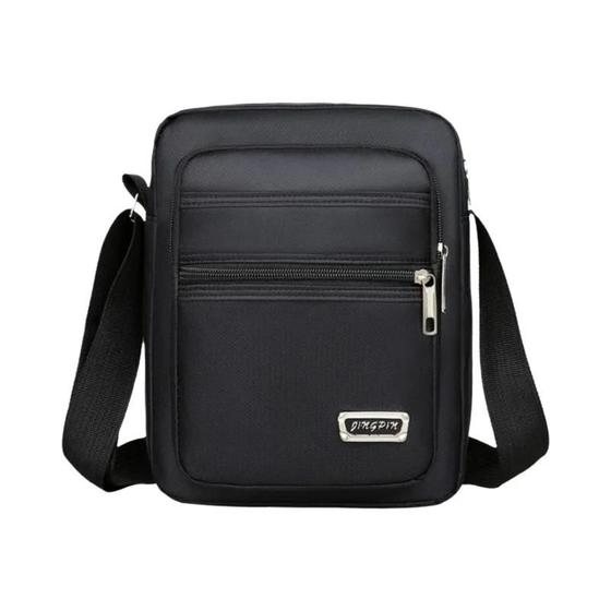 Imagem de Bolsa de Ombro Masculina para Negócios e Lazer - Grande Capacidade e à Prova D'Água
