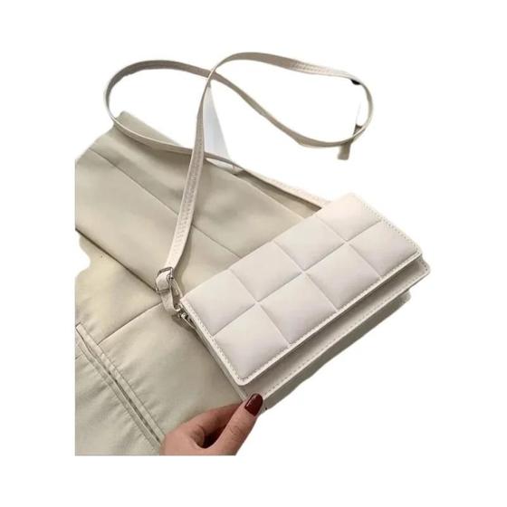 Imagem de Bolsa De Ombro Pequena De Couro Pu Feminina Designer De Moda Bolsa Crossbody Tendência Clássica