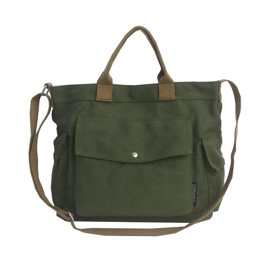 Imagem de Bolsa de ombro tiracolo de lona NATINSA Green