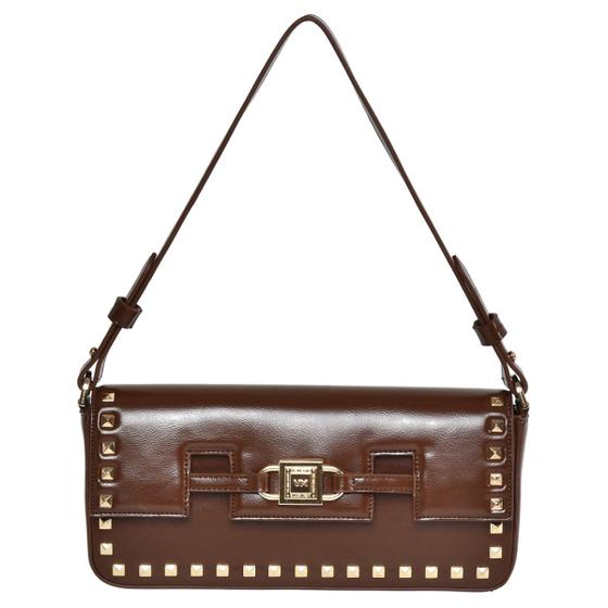 Imagem de Bolsa de Ombro Via Marte Baguete Com Alça Fixa e Spikes B1-125