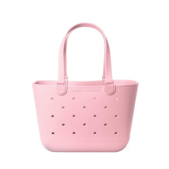 Imagem de Bolsa de praia Simple Modern Getaway Rubber Tote Waterproof Blush