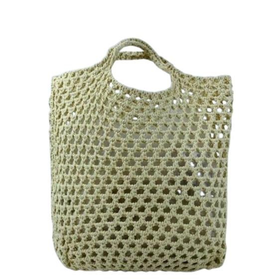 Imagem de Bolsa de Praia Tricot Crochê Ecobag Sacola Piscina Verão