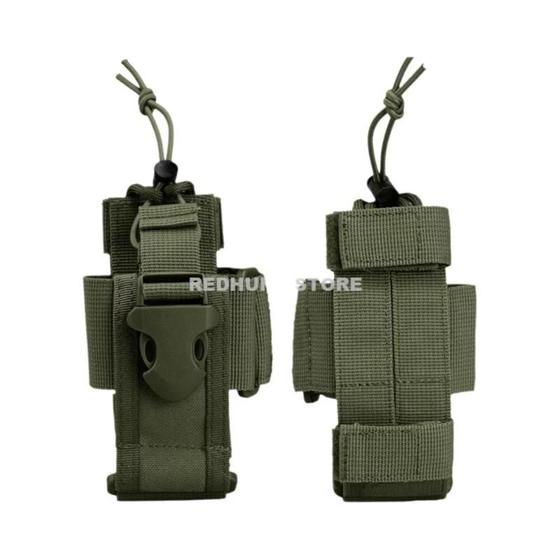 Imagem de Bolsa de Rádio Tática Molle - Coldre Ajustável de Nylon com Suporte Duplo