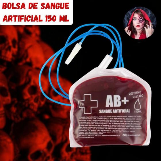 Imagem de Bolsa de Sangue Artificial Rostinho Pintado 150ml