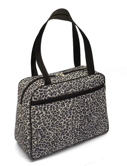 Bolsa de Viagem 2 divisões LS BV6443 estampa oncinha com alça de ombro Menor preço em Bolsa de Viagem 2 divisões LS BV6443 estampa oncinha com alça de ombro