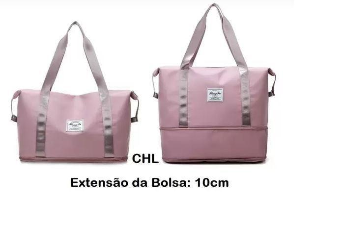 Imagem de Bolsa De Viagem Academia Multifuncional Dobrável Rosa