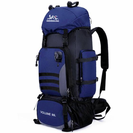 Imagem de Bolsa De Viagem Mochila Camping Trekking Acampamento Grande