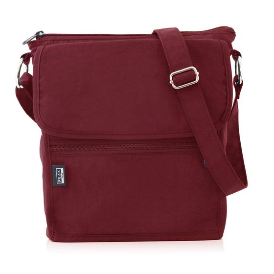 Imagem de Bolsa de Viagem Tiracolo Peak Gear com RFID - Nylon, Versátil e Elegante (Burgundy)