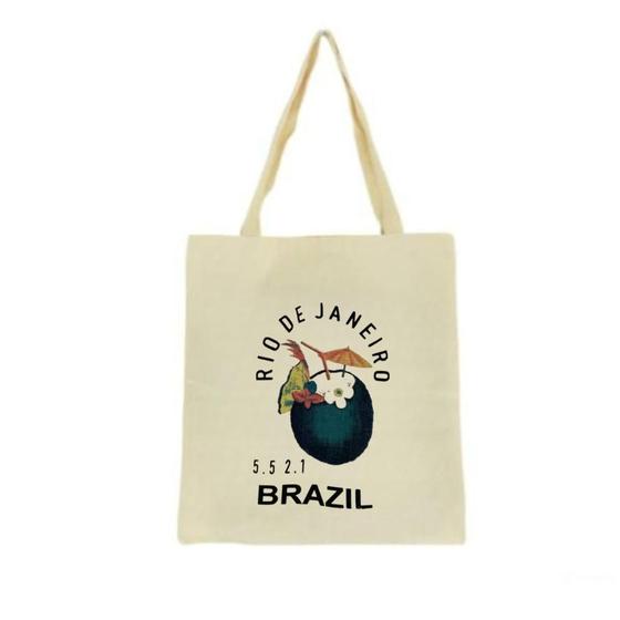 Imagem de Bolsa Ecobag 100% algodão +55 21 BRAZIL 