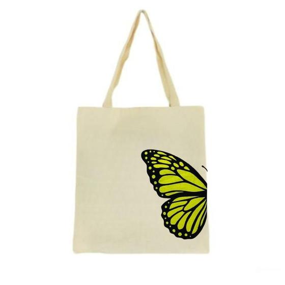 Imagem de Bolsa Ecobag 100% algodão BUTTERFLY AMARELO 