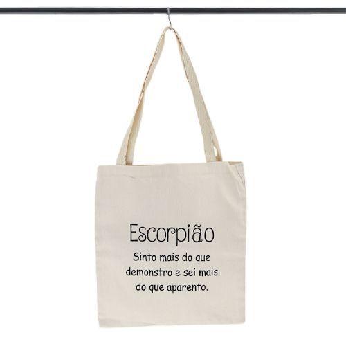 Imagem de Bolsa Ecobag  100% algodão Estampa ESCORPIÃO 