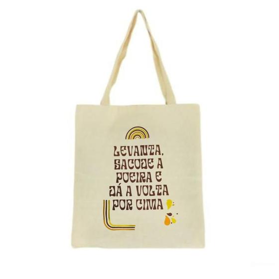 Imagem de Bolsa Ecobag 100% algodão LEVANTA, SACODE A POEIRA