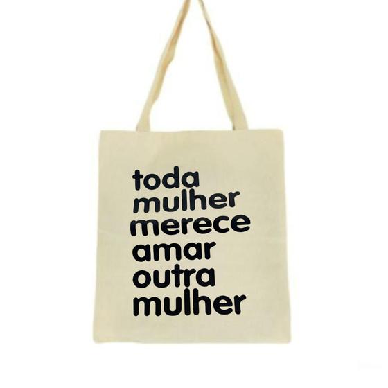 Imagem de Bolsa Ecobag 100% algodão TODA MULHER