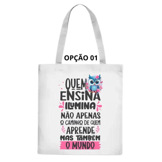 Imagem de Bolsa Ecobag Dia Dos Professores Corujinhas Professoras