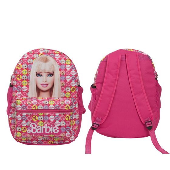 Imagem de Bolsa Escolar Feminina Barbie Costas Resistente Cor Rosa
