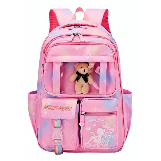 Imagem de Bolsa Escolar Infantil Grande Impermeável Mochila Costas