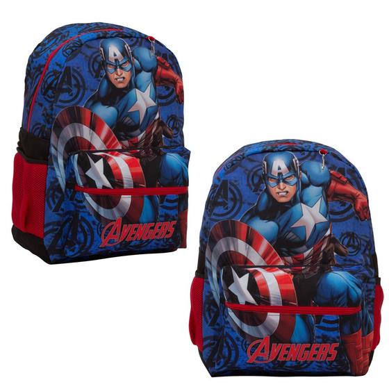 Imagem de Bolsa Escolar Masculina Capitão América Avengers Tam G Costa