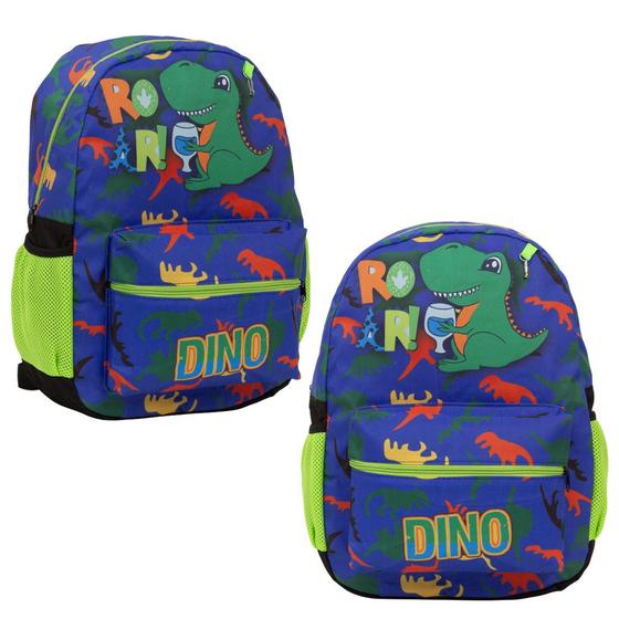 Imagem de Bolsa Escolar Masculina Dino Infantil Creche Fundamental