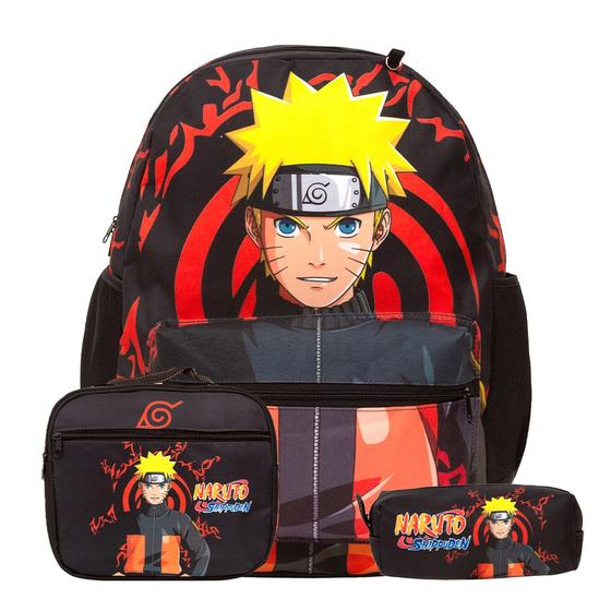 Imagem de Bolsa Escolar Masculina Naruto Uzumaki Juvenil Reforçada