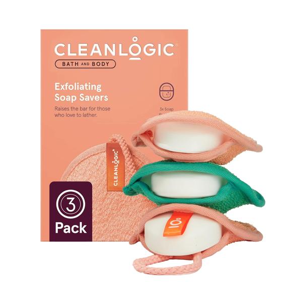 Imagem de Bolsa Esfoliante Soap Saver Cleanlogic - Pacote Econômico com 3 Unidades