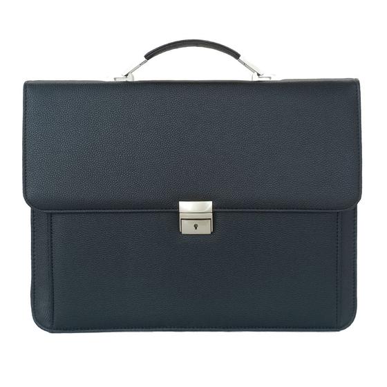 Imagem de Bolsa Executiva Masculina Com Alça Transversal Pasta para Notebook Com Chave