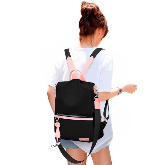 Imagem de Bolsa Feminina 2 em 1 Vira Mochila Multifuncional Duas Formas de Uso Prática Para Todas Ocasiões Dia a Dia Trabalho Top