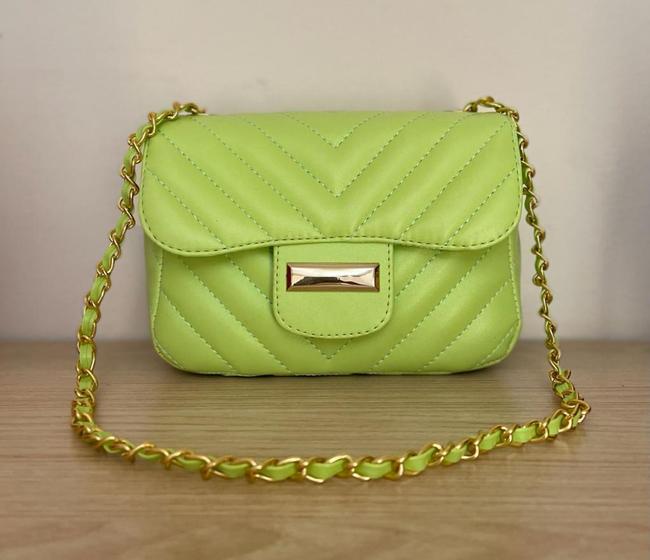 Imagem de Bolsa feminina baby pequena alça corrente tiracolo mini