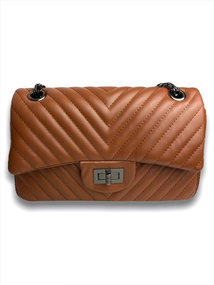 Imagem de Bolsa Feminina Bag Inspired C Double Flap Chevron