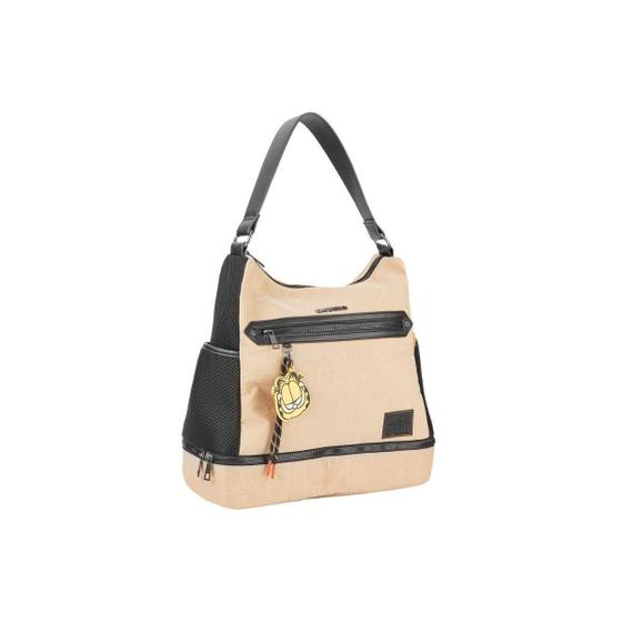 Imagem de Bolsa Feminina Bege Garfield Oficial Hobo Bag Bolso Térmico