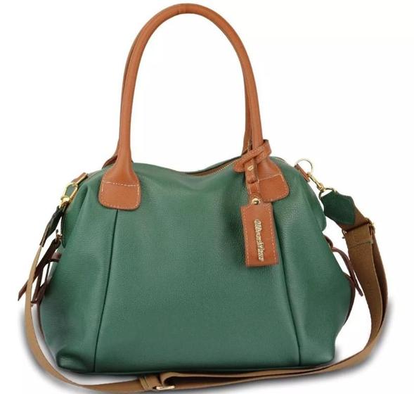 Bolsa Feminina Bowling Sacola Grande em Couro Legitimo Oliver Mour Menor preço em Bolsa Feminina Bowling Sacola Grande em Couro Legitimo Oliver Mour