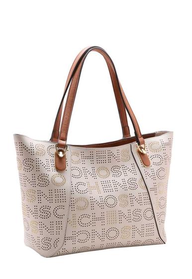 Imagem de Bolsa Feminina Chenson Logo Com Rebites Tote 3483470 Cinza