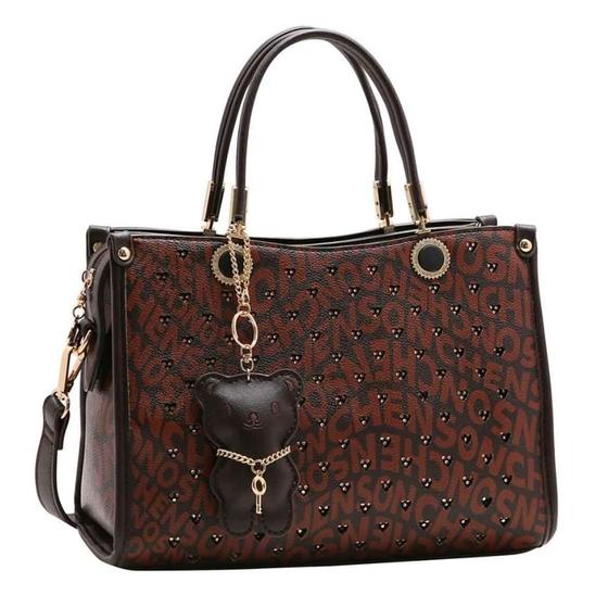 Imagem de Bolsa Feminina Chenson Monograma Com Pedraria Clássica