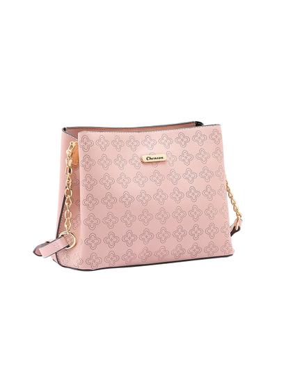 Imagem de Bolsa Feminina Chenson Original Geométrica Mão 3484852 Rosa