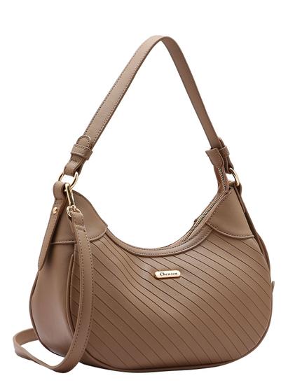 Imagem de Bolsa Feminina Chenson Original Matelassê Diagonal Ombro 3484895 Natural