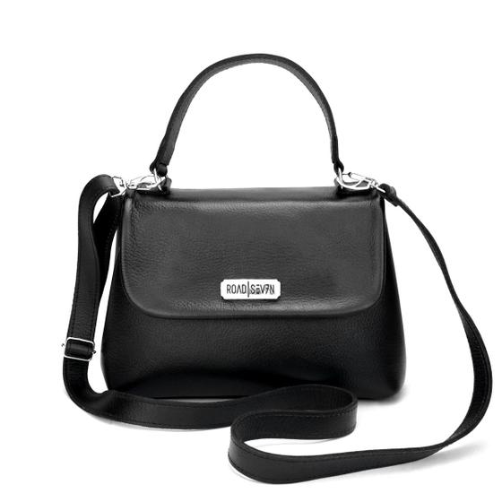 Imagem de Bolsa Feminina Clucth em Couro Legitimo Alça de Mão e Transversal Road Seven
