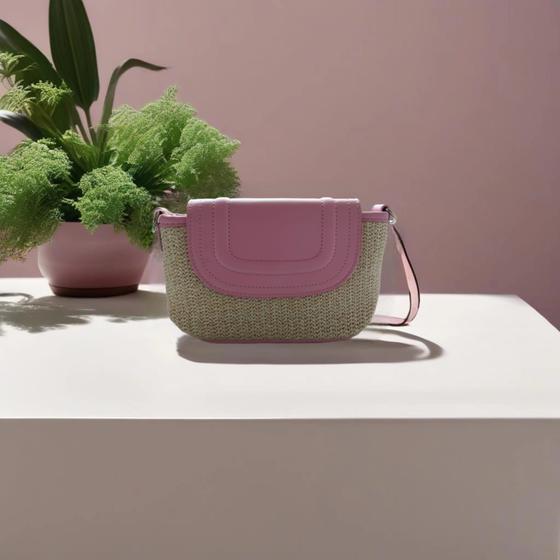 Imagem de Bolsa Feminina com detalhes estilo Palha de Ombro com Alça 22x14cm - 20310