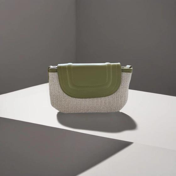 Imagem de Bolsa Feminina com detalhes estilo Palha de Ombro com Alça 22x14cm - 20310