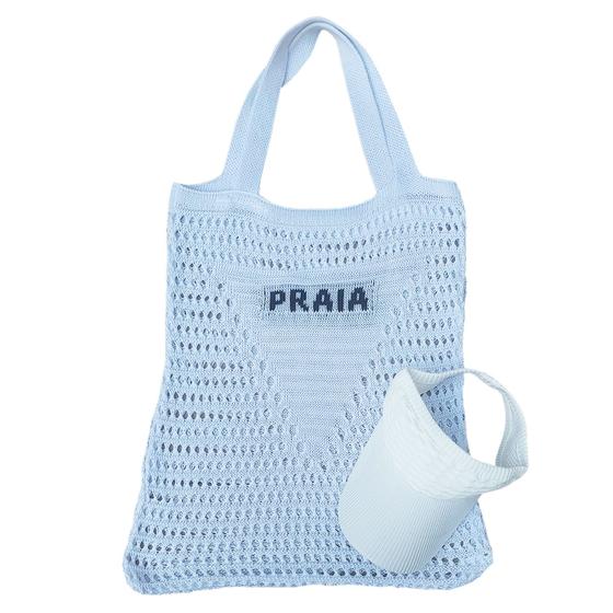 Imagem de Bolsa Feminina Crochê Moda Praia + Viseira Boné Aba Longa Moda Blogueira