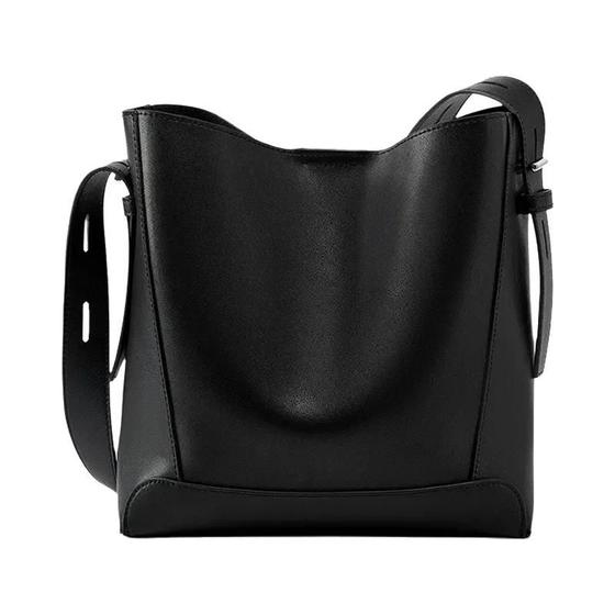 Imagem de Bolsa Feminina Crossbody de Couro Genuíno - Grande Capacidade e Design Luxuoso