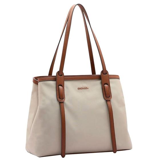 Bolsa Feminina de Ombro Chenson Microfibra Creme 3484119 Menor preço em Bolsa Feminina de Ombro Chenson Microfibra Creme 3484119