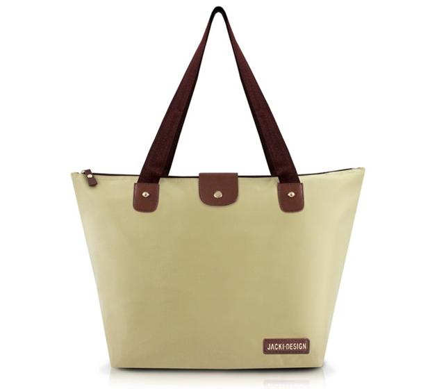 Imagem de Bolsa Feminina Dobrável Lisa Essencial 3 Jacki Design - Bege