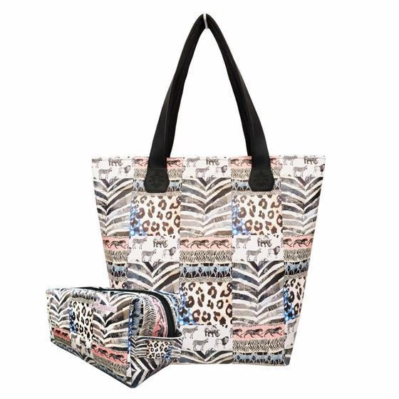 Imagem de Bolsa Feminina e Necessaire Selva Animal Print Magicc Bolsas