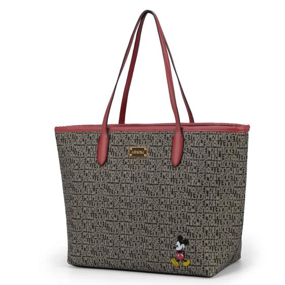 Bolsa Feminina Grande Mickey Estampada Menor preço em Bolsa Feminina Grande Mickey Estampada
