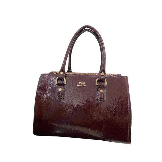 Imagem de Bolsa Feminina Grife Wj 44689 Vinho