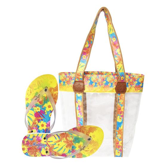 Imagem de Bolsa Feminina Impermeavel Com Chinelo Tropical Magicc Bolsas