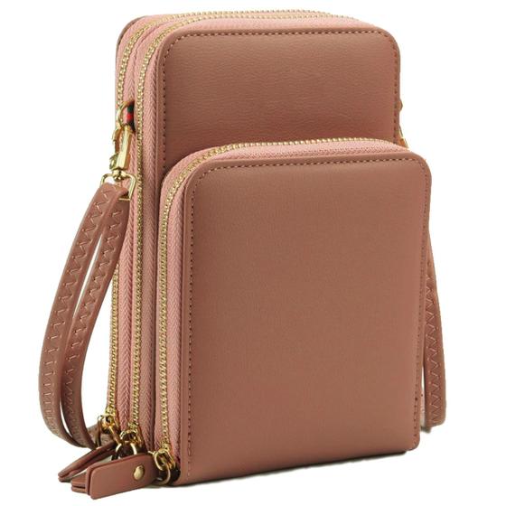 Imagem de Bolsa Feminina Lateral Versatil Moderna Com Alça Ajustavel Bolso Transparente para Celular