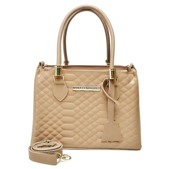 Bolsa Feminina Média Transversal Tote Colmeia - Manuela Marques ...