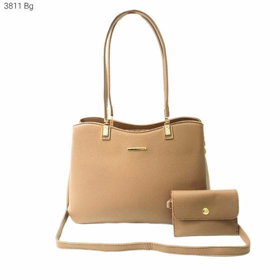 Imagem de Bolsa Feminina Ombro / Transversal com Mini Necessaire e Divisões 3811