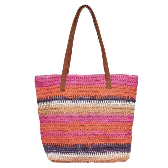 Imagem de Bolsa Feminina Original Sacola Grande De Praia Verão + Cores